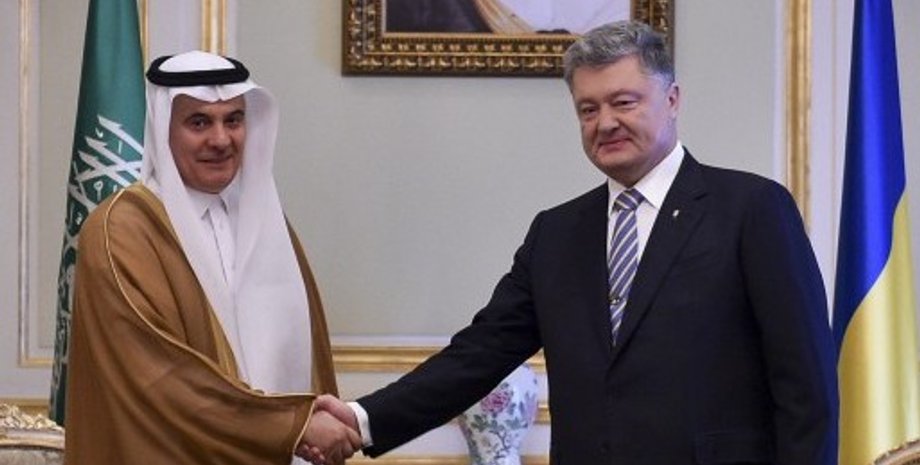 Король Саудовской Аравии и Петр Порошенко / Фото: president.gov.ua