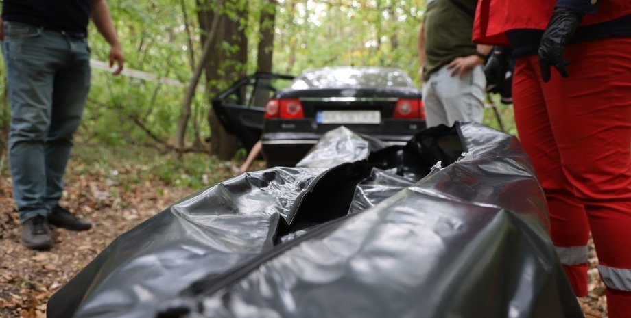 харків, ліс, автомобіль, пакет для трупів