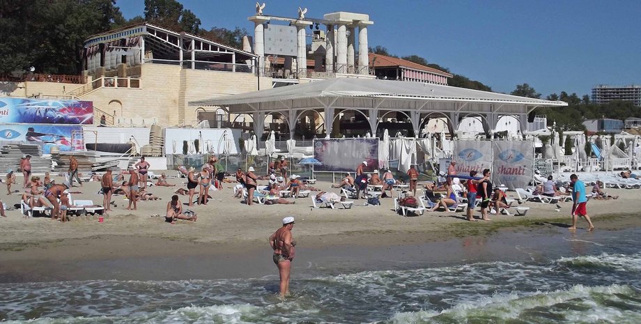 пляж, море, аркадия, одесса