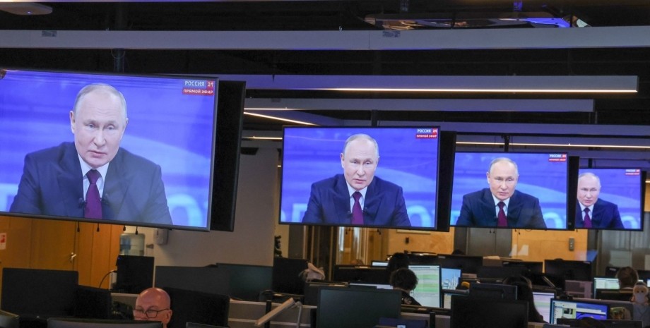 Владимир Путин на экране