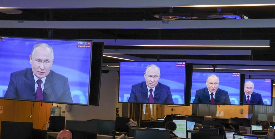 Владимир Путин на экране