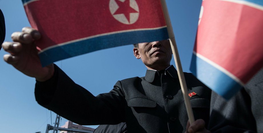 Флаг КНДР, фото