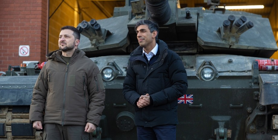 Володимир Зеленський і Ріші Сунак Володимир Зеленський і Ріші Сунак