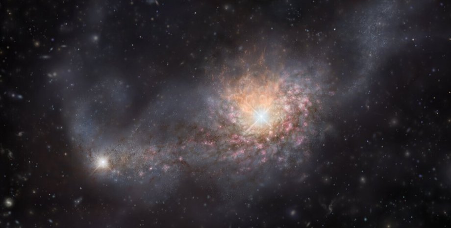 галактики, слияние галактик