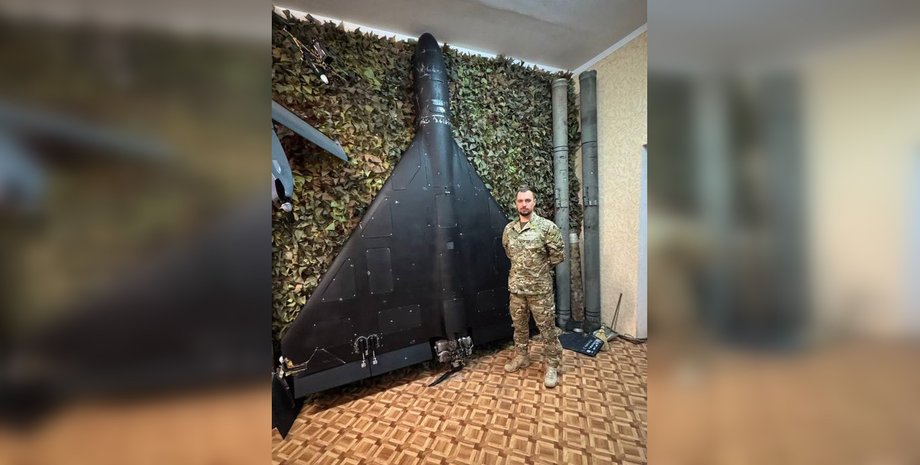 Военный ВСУ с Шахедом