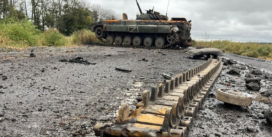 техніка ЗС РФ, підбита техніка, гусениця, техніка росіян