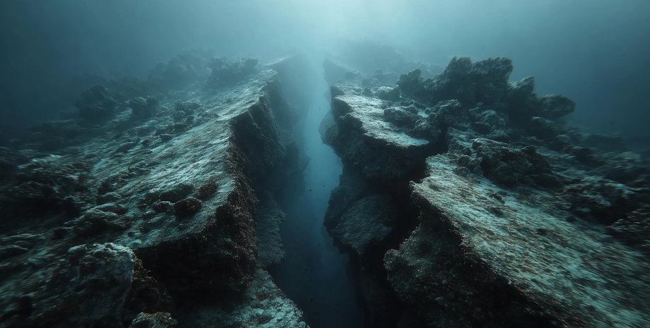 зона субдукции зона субдукции, раскол земли, трещина, тихий океан