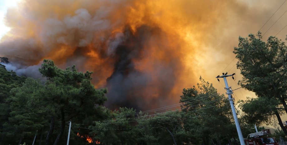 Турция, пожары в Турции, лесные пожары в Турции