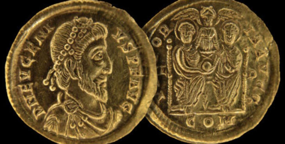 монеты Римская империя, клад, золото, монеты, история, император, христианство, язычество, Люксембург, империя, клад монет, находка, археологи, археология, раскопки