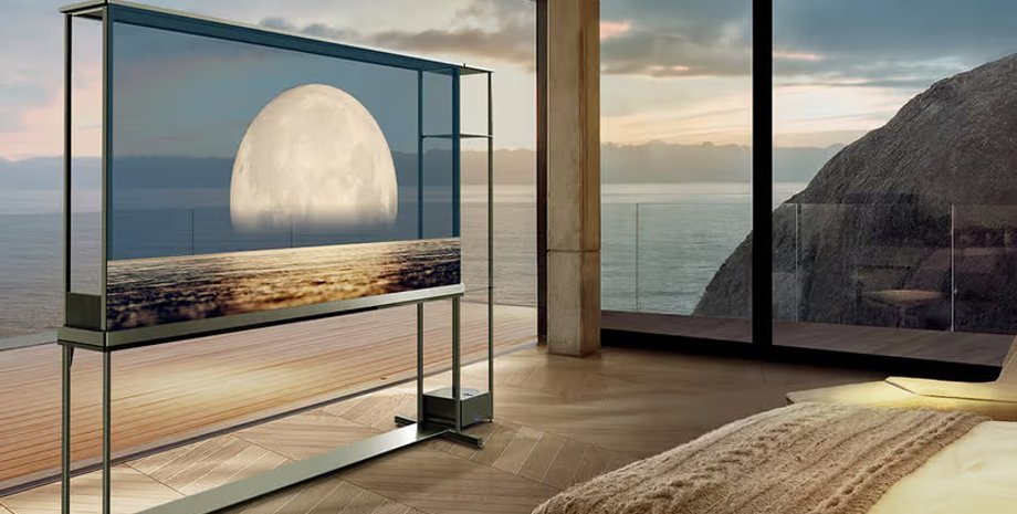 Signature OLED T, прозрачный телевизор, LG, фото