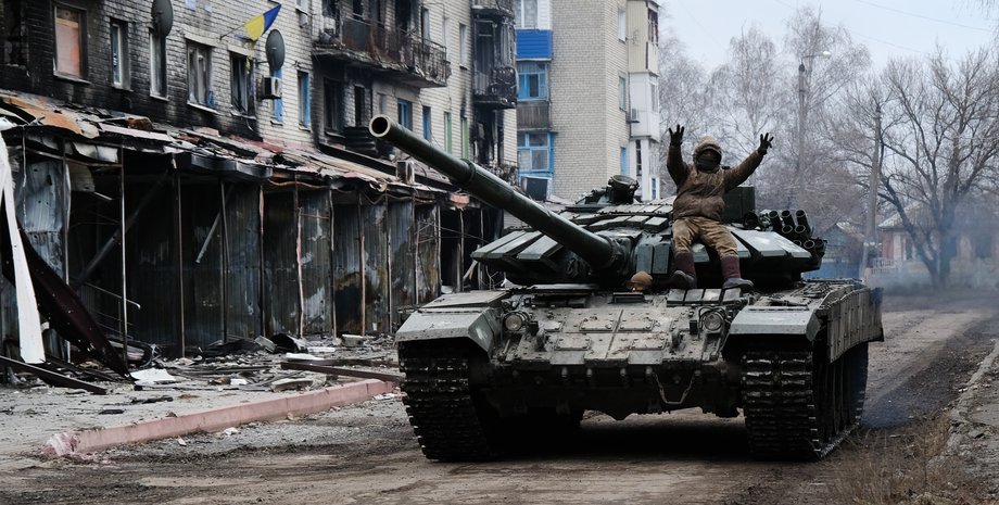 Бахмут, танк, война в Украине, контрнаступление ВСУ