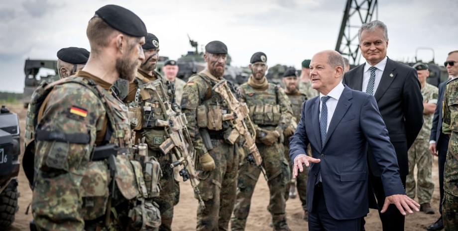 Шольц и Бундесвер шольц, германия, бундесвер