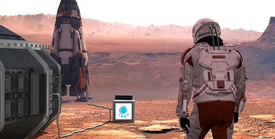 Марс, астронавт, колония