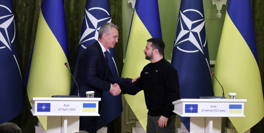 Владимир Зеленский и Ян Столтенберг Владимир Зеленский, НАТО, гарантии безопасности для украины, Ян Столтенберг