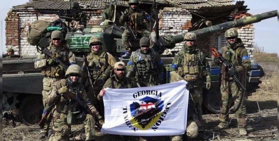 Грузинские военные в составе ВСУ