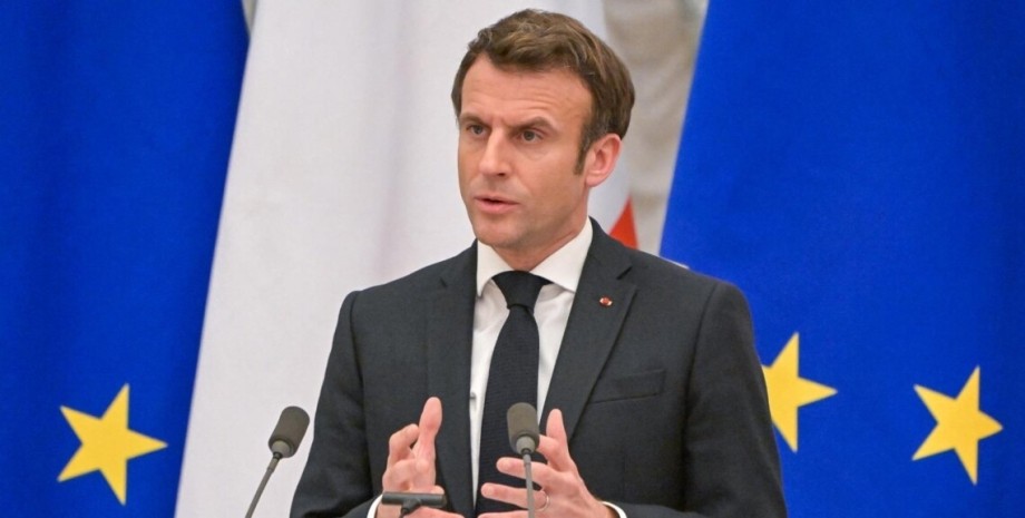 According to the President of France, Russian invaders launch missiles towards U...