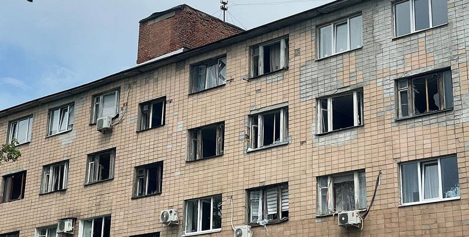 взрыв Полтава, ракетный удар Полтава, выбитые окна, выбитые окна