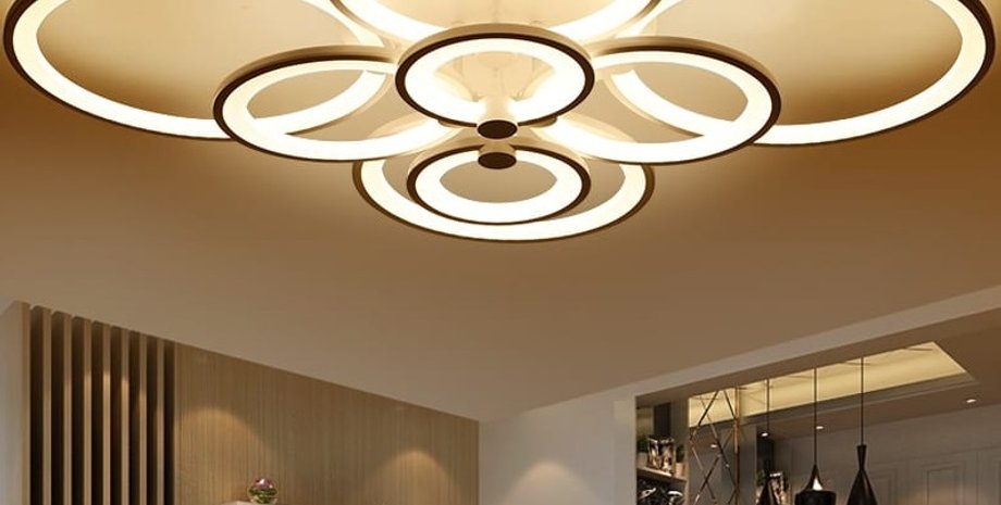 люстра, потолки, натяжные потолки