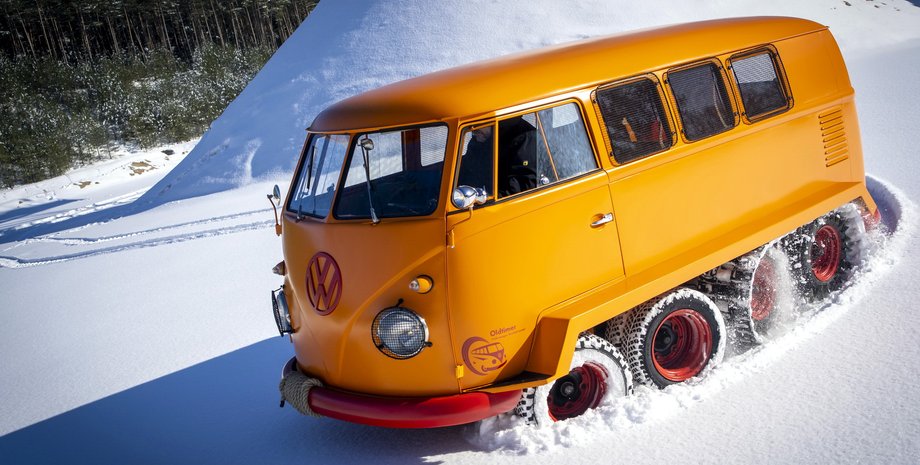 Volkswagen Half-Track Fox, Volkswagen T1, восьмиколісний автомобіль, гусеничний всюдихід, всюдихід Volkswagen