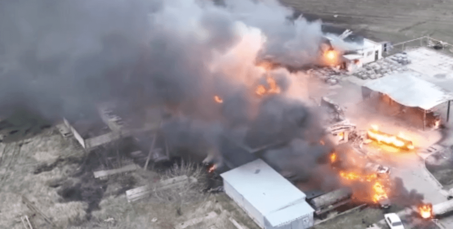 АЗС у Токмаку, токмак, fpv-дрон