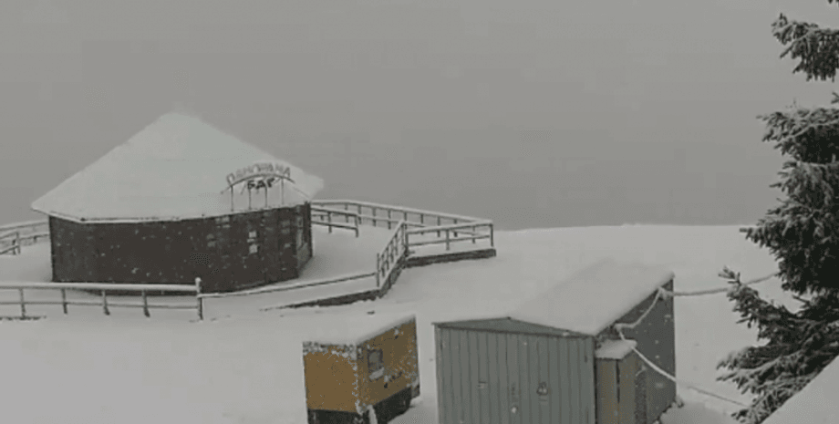 Фото: вебкамера курорта "Буковель"