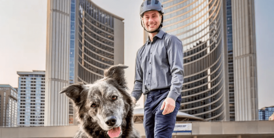 Господар із собакою, собака, вибори мера, собака-мер, вибори в Канаді, Торонто, хаскі