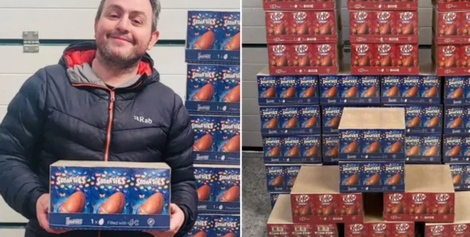 Яйця на Великдень, солодощі, курйози, помилка, доставка товару, магазин, прикол, Шотландія