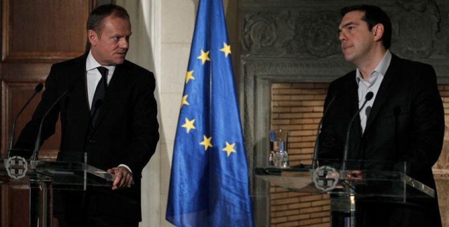 Глава Евросовета Дональд Туск и премьер-министр Греции Алексис Ципрас / Фото: Picture Alliance/dpa