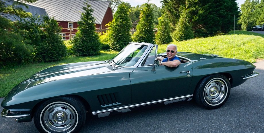 джо байден, шевроле корвет, авто Джо Байдена, авто президента США, Chevrolet Corvette, Джо Байден гонки