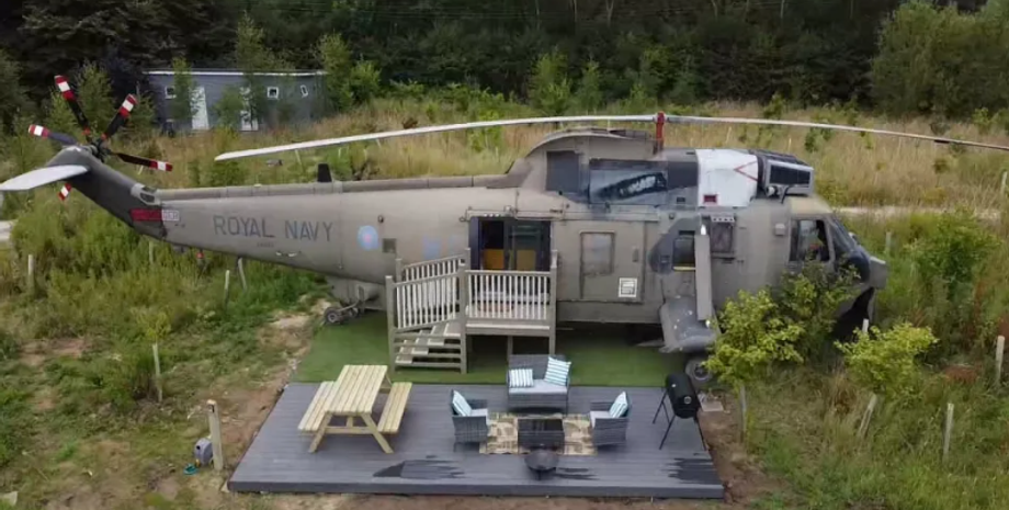 Вертоліт став будинком, житло, нерухомість, цікаві локації для оренди, Вілл Рофтон, ремонт старих гвинтокрилів, фото