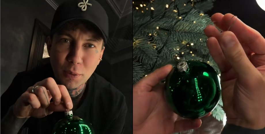 Український блогер показує, як правильно знімати і кріпити верхню частину ялинкової іграшки
