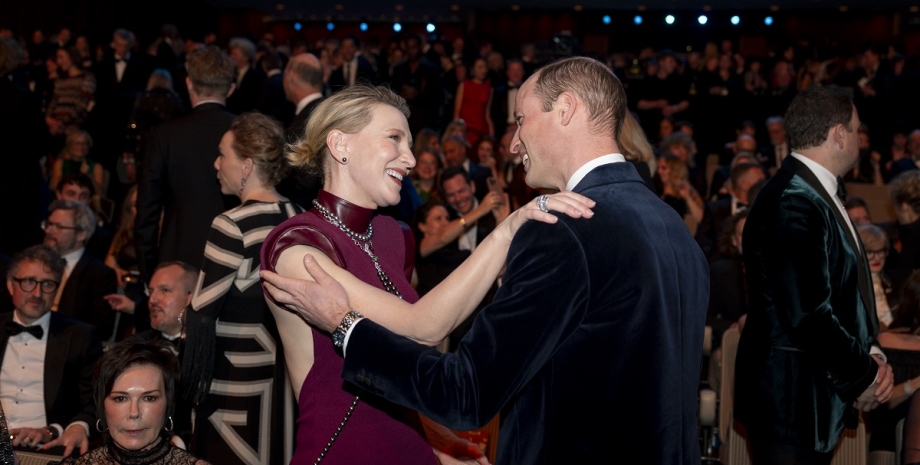 Принц Уильям и Кейт Бланшетт BAFTA, принц уильям, кейт бланшетт