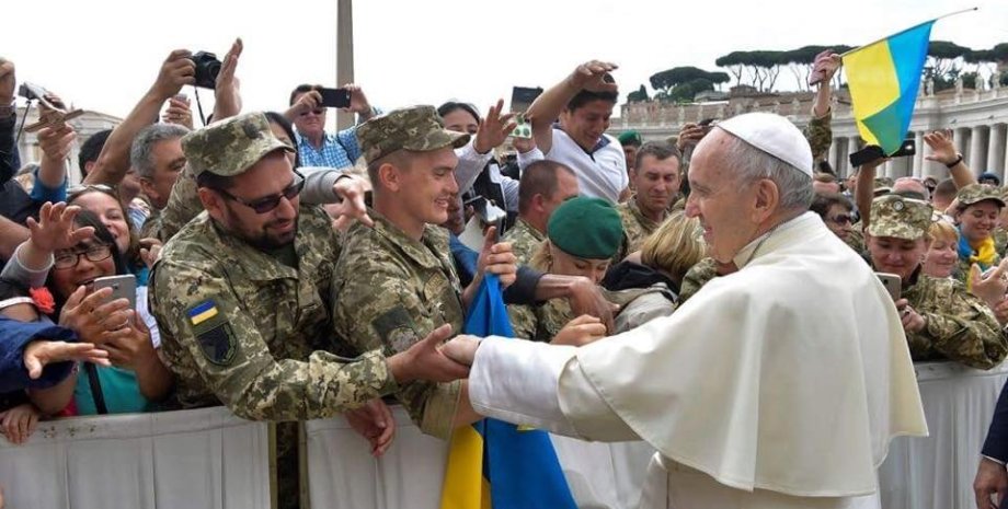 Папа Римський, ЗСУ, українські військові, Ватикан, війна в Україні, миротворча місія