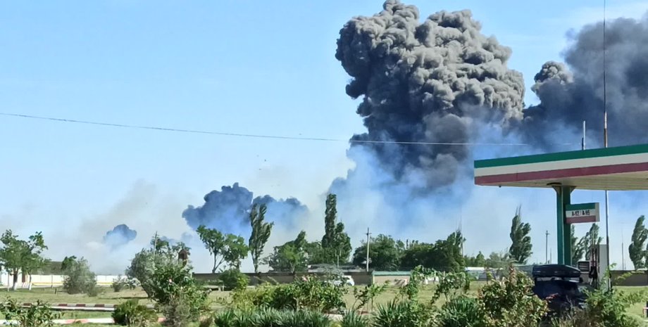 Новофедоровка обстрел ракетный удар взрывы авиация Саки потери ВКС РФ