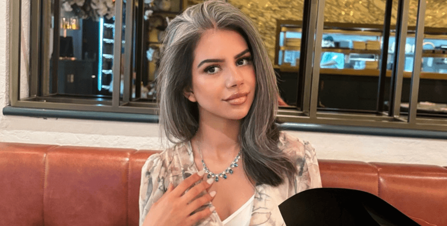 Седая женщина, раннее седение, природная особенность, принятие внешности, социальные сети, окрашивание волос