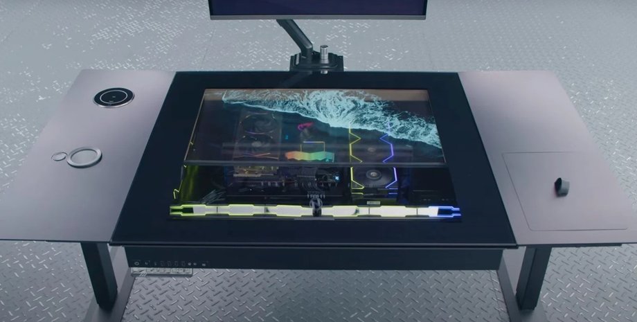 стол, ПК, компьютер, экран, монитор