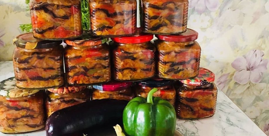 салат, соте из овощей, закатки