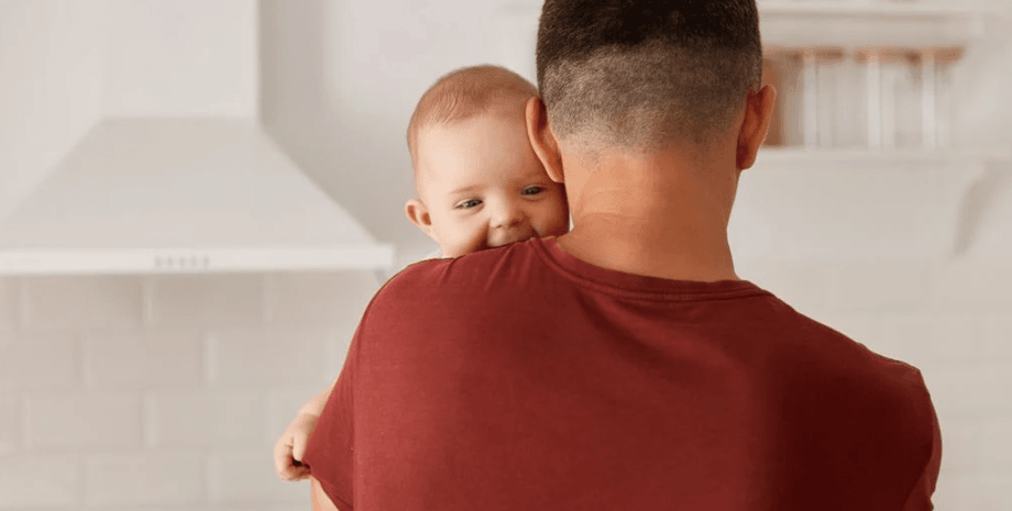 Мужчина, ребенок, младенец