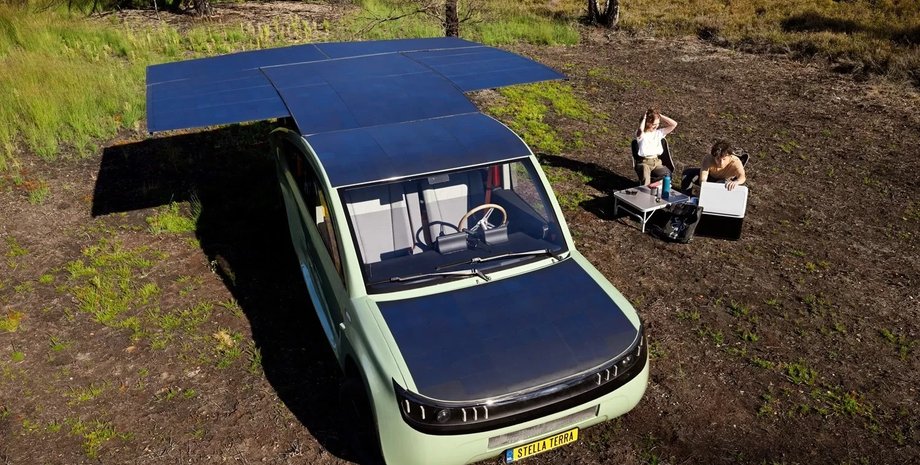 авто на солнечных батареях, Stella Terra, электромобиль Stella Terra