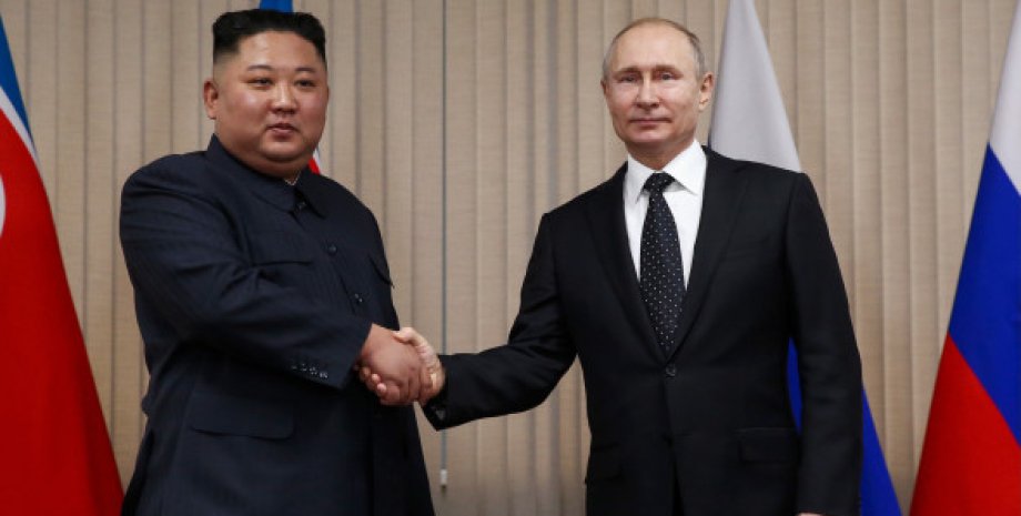 Ким Чен Ын, Владимир Путин, Россия, Северная Корея, Южная
