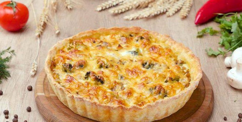 лоранський пиріг з куркою, пиріг, випічка, кулінарні рецепти