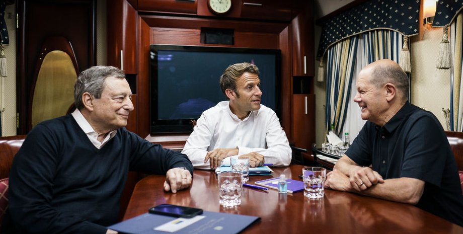 Макрон, Шольц, Драги, переговори у Києві