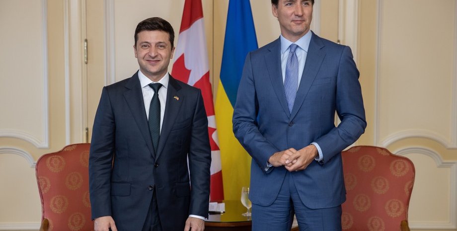 Владимир Зеленский, канадский премьер, Джастин Трюдо,