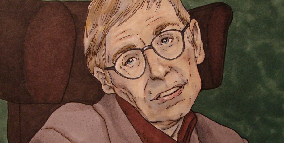 Портрет Стивена Хокинга / Фото: obviouslycloe.org