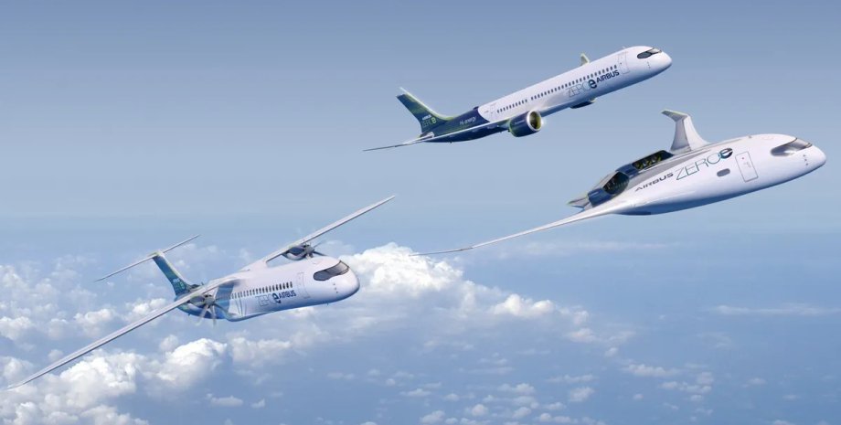 самолеты, Airbus, электрические самолеты