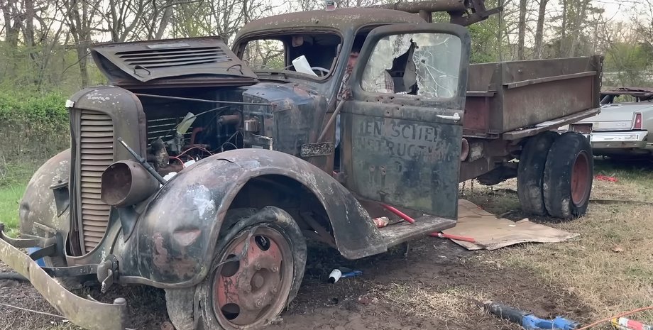 старый грузовик, ржавый грузовик, Dodge 1938, Додж 1938, грузовик Dodge