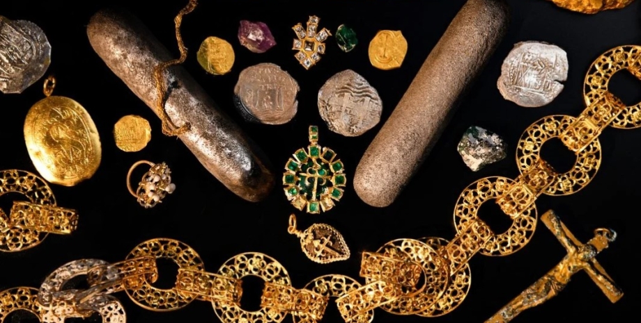 сокровища, артефакты, испанский галеон