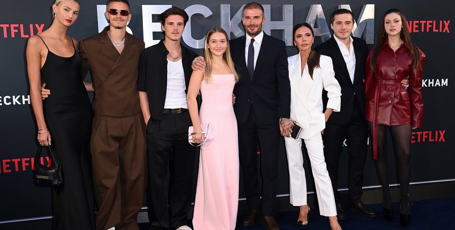 Дэвид и Виктория Бекхэм, семья, премьера