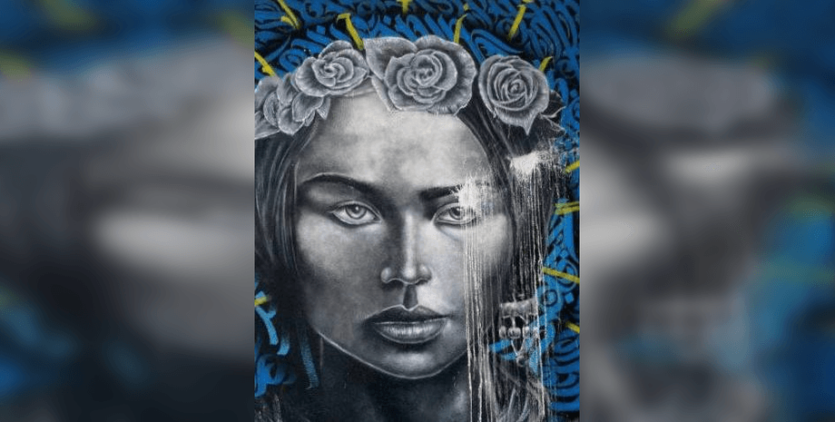 мурал, мурал Буча, повредили мурал, облили краской мурал, вандализм мурал