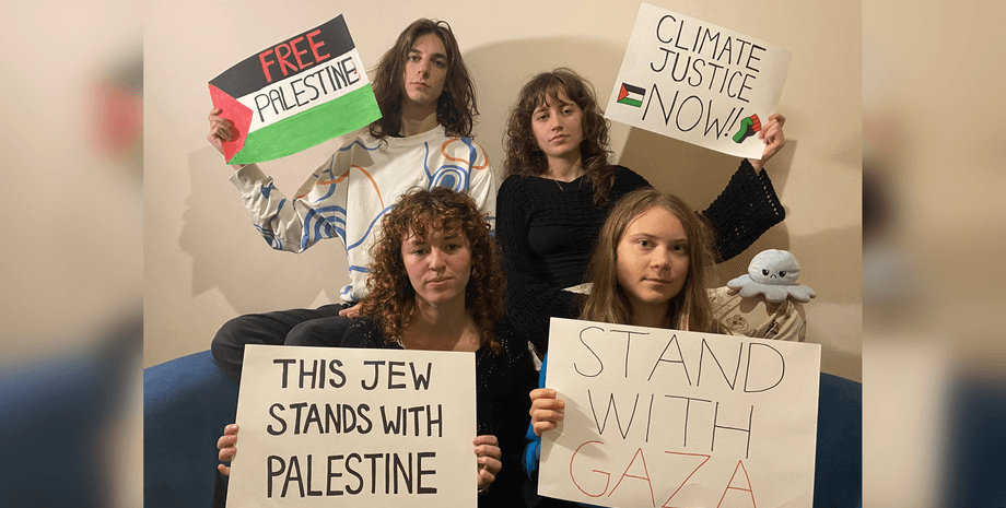 грета тунберг палестина, грета тунберг, палестина, сектор газа, протест